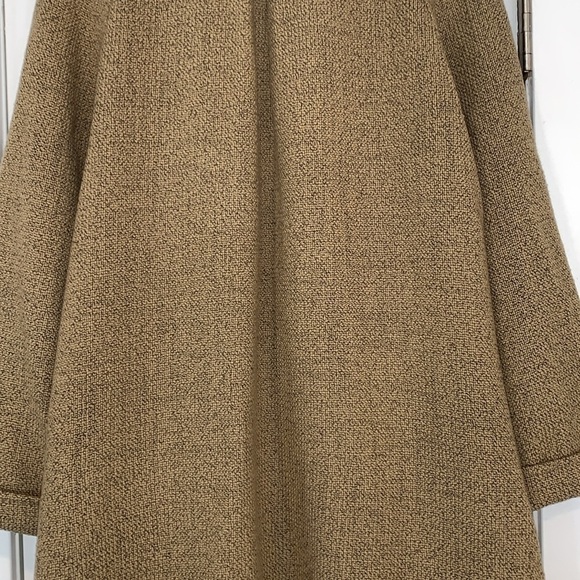 Vtg J Jill Retro Woven Swing Pleat Back Wool Coat M - Picture 10 of 15
